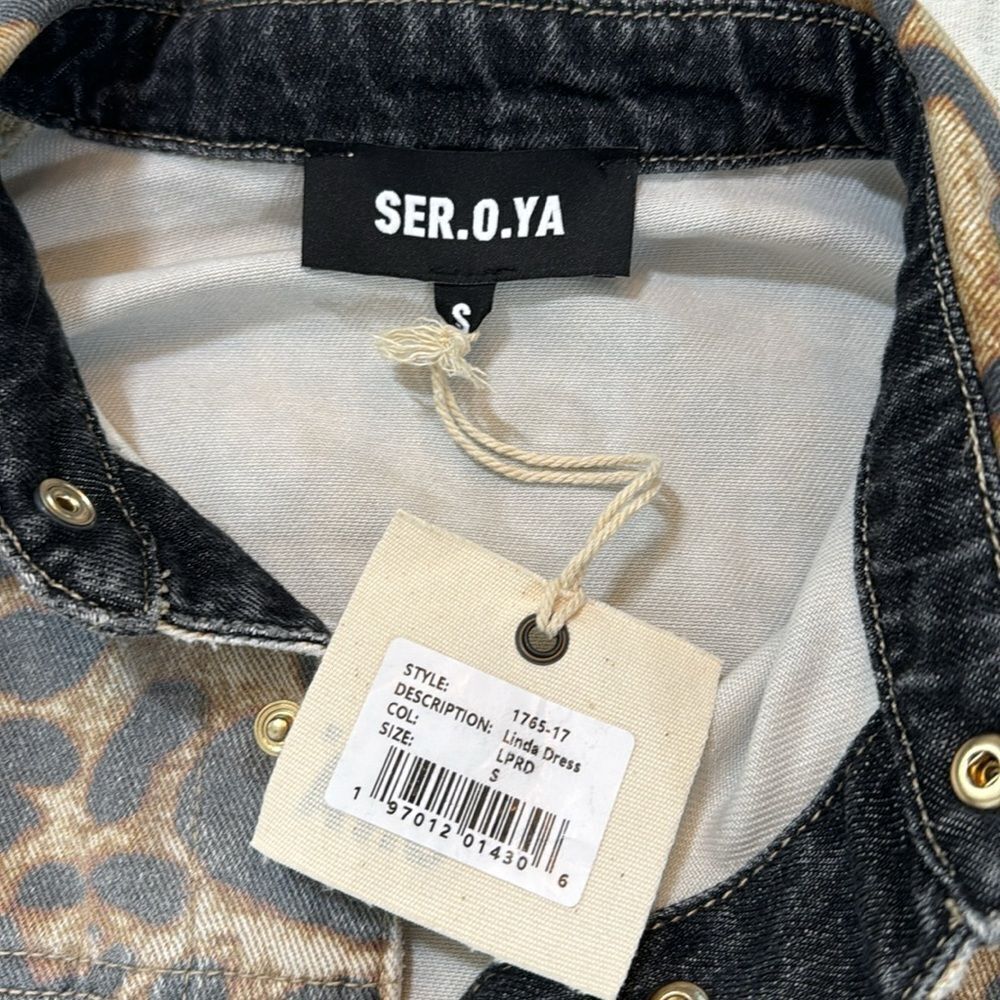 NWT SER.O.YA Linda Dress Leopard Print small flawed! - Picture 7 of 15